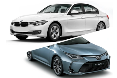 Có 800 triệu đồng nên mua xe BMW 3-series đời 2014 hay Corolla Altis mới?