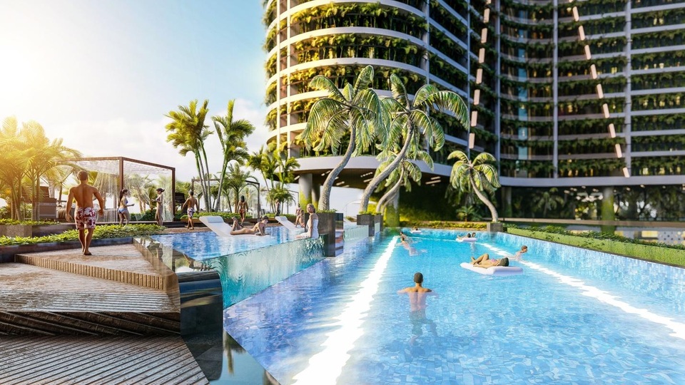 Tổ hợp 16 hồ bơi rộng 4.000 m2 tại dự án “homes resort” ven công viên Mũi Đèn Đỏ Quận 7 - 5 Tổ hợp 16 hồ bơi rộng 4.000 m2 tại dự án “homes resort” ven công viên Mũi Đèn Đỏ Quận 7 - 5