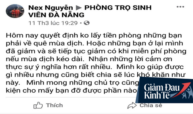 Nghĩa cử cao đẹp giữa mùa dịch Covid-19: Chủ nhà trọ cùng nhau miễn, giảm tiền trọ cho công nhân, người lao động - Ảnh 1.