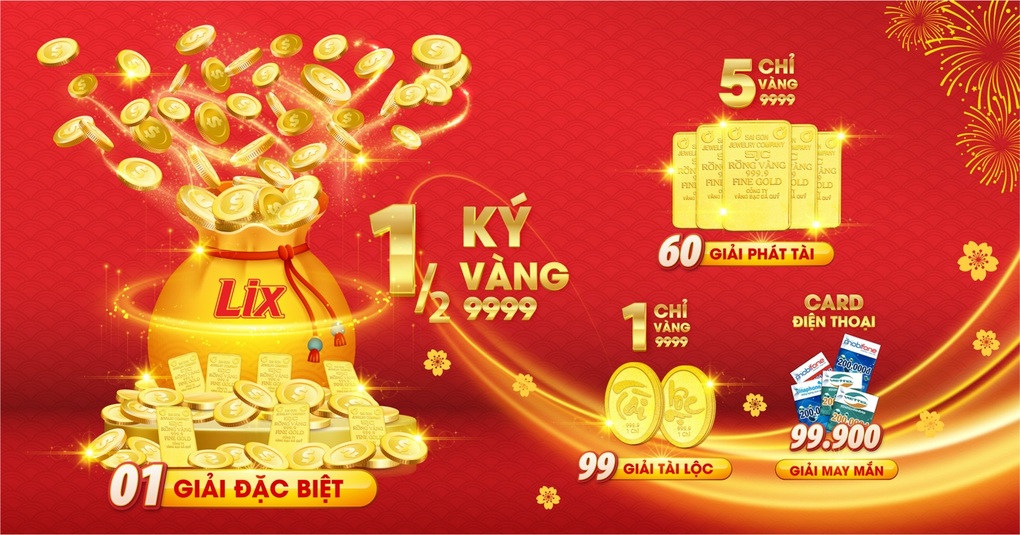 Cùng LIX rước lộc vàng với tổng giá trị hơn 4 tỷ đồng - 1 Cùng LIX rước lộc vàng với tổng giá trị hơn 4 tỷ đồng - 1
