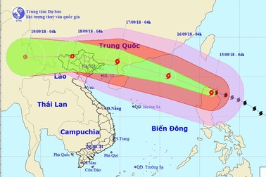 Hôm nay siêu bão Mangkhut vào Biển Đông