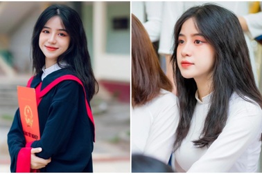 Nữ sinh xứ Thanh bất ngờ nổi tiếng với khoảnh khắc kỷ yếu ngọt ngào