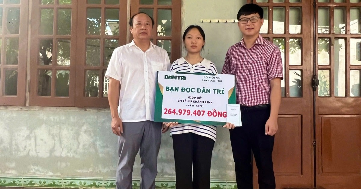 Nữ sinh nghèo không bố, mẹ mất sớm, được bạn đọc giúp đỡ gần 265 triệu đồng