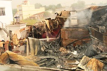 Xưởng sơn rộng hơn 1.000m2 bị lửa thiêu rụi