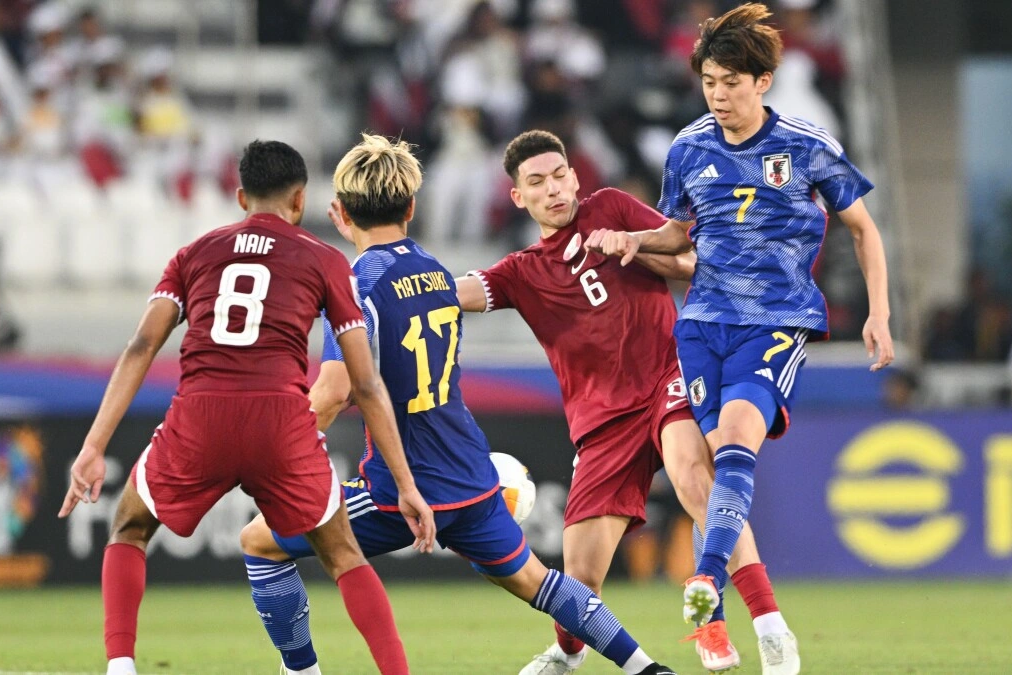 Chơi hơn người, U23 Nhật Bản đánh bại U23 Qatar ở tứ kết giải châu Á - 1