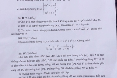 Đề chuyên Toán vào lớp 10 tại Hà Nội: Học sinh có thể đạt từ 5-7 điểm