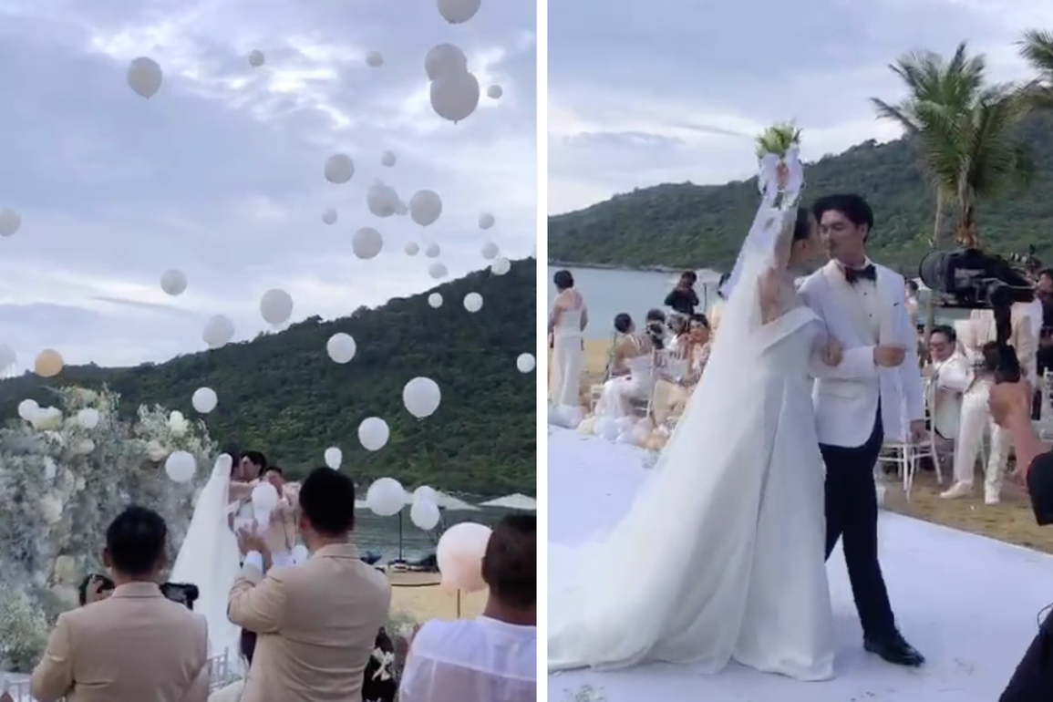 Ngô Thanh Vân bật khóc, tình tứ hôn chú rể trong lễ cưới xa hoa - 9 Ngô Thanh Vân bật khóc, tình tứ hôn chú rể trong lễ cưới xa hoa - 9