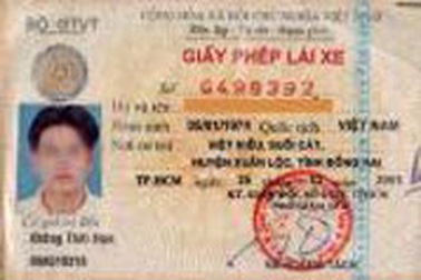 Giấy phép lái xe mới sẽ nhận diện vân tay và gắn chíp 