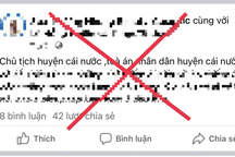 Bị phạt vì đăng Facebook sai sự thật, xúc phạm chủ tịch huyện