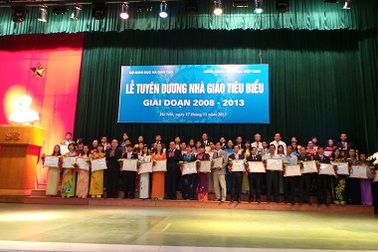 Tuyên dương các nhà giáo tiêu biểu toàn quốc giai đoạn 2008-2013