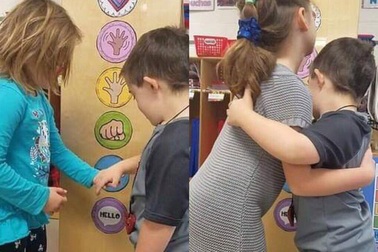 Mỹ: Học sinh mẫu giáo bắt đầu ngày mới theo cách dễ thương "nhất quả đất"