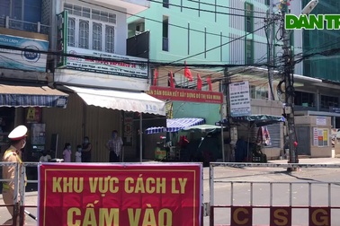 Khu vực phong toả các tuyến đường quanh 3 bệnh viện tâm dịch ở Đà Nẵng