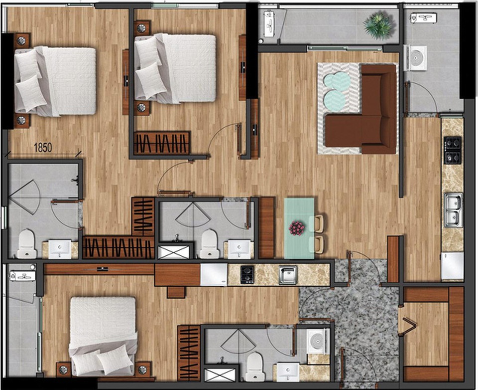 Akari City sắp cất nóc giai đoạn 1 - 3 Akari City sắp cất nóc giai đoạn 1 - 3