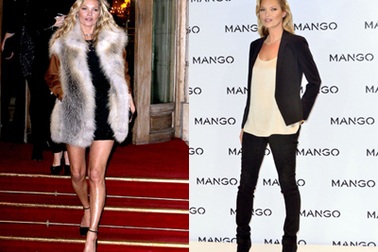 Trang phục đen sành điệu của Kate Moss