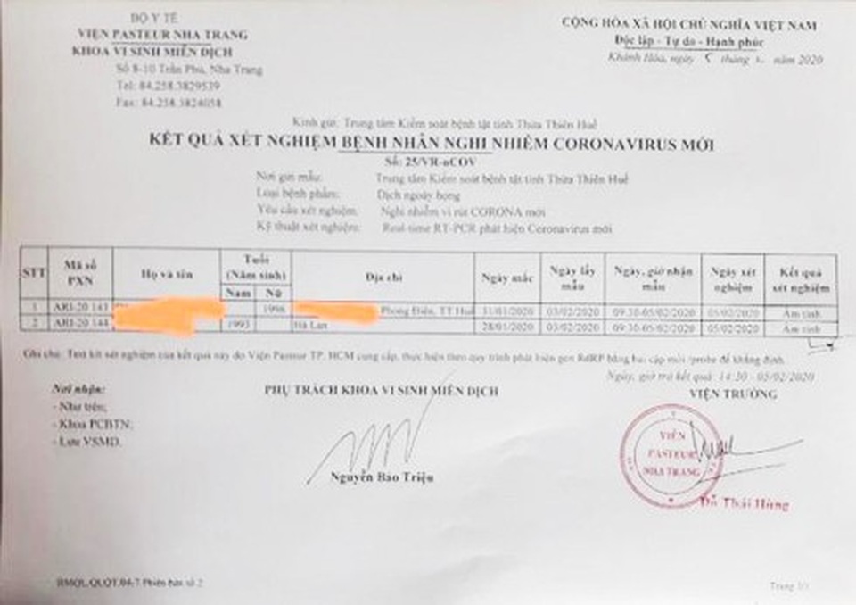Hàng loạt ca nghi nhiễm virus corona cho kết quả âm tính - 7 Hàng loạt ca nghi nhiễm virus corona cho kết quả âm tính - 7