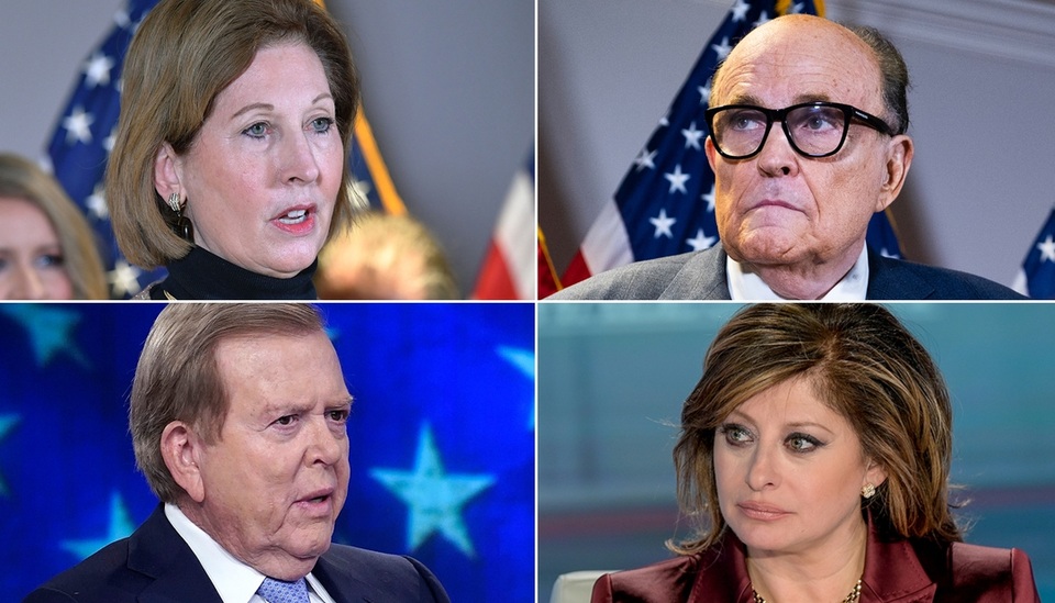 Luật sư của ông Trump và Fox News bị kiện bồi thường 2,7 tỷ USD - 1 Luật sư của ông Trump và Fox News bị kiện bồi thường 2,7 tỷ USD - 1