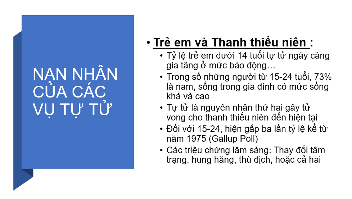 Làm gì để giúp đỡ người trẻ có ý định tự tử, tự gây tổn thương? - 1 Làm gì để giúp đỡ người trẻ có ý định tự tử, tự gây tổn thương? - 1