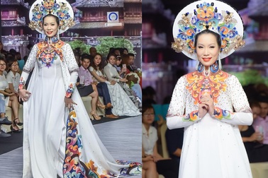 Trịnh Kim Chi bất ngờ trở lại sàn diễn thời trang sau 17 năm