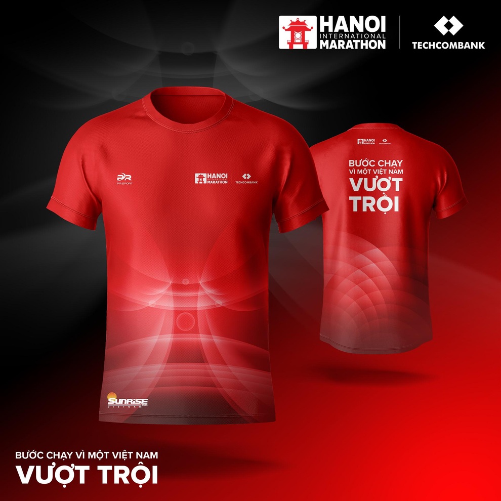 Bộ vật phẩm và trải nghiệm công nghệ tại Giải Marathon Quốc tế Hà Nội Techcombank mùa thứ 4 - 2