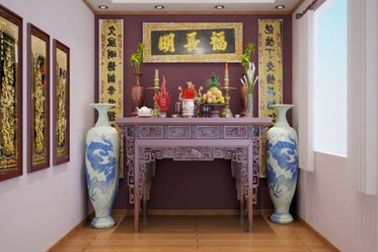 Những nguyên tắc căn bản trong không gian thờ cúng của người Việt