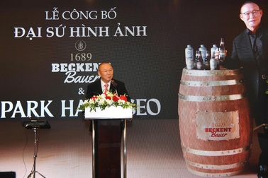 HLV Park Hang Seo trở thành đại sứ hình ảnh bia thủ công 1689 Beckent Bauer