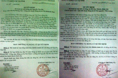 Kỷ luật hai cán bộ cấp sở thiếu tinh thần trách nhiệm