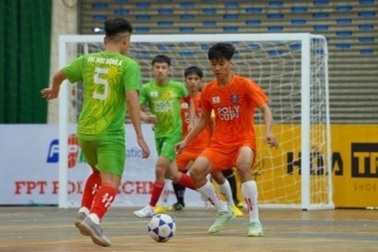 12 đội bóng tranh tài ở giải futsal sinh viên khu vực Hà Nội 2024