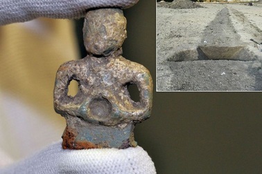 Phát hiện tượng thần bằng kim loại 2.000 năm tuổi của người Celt