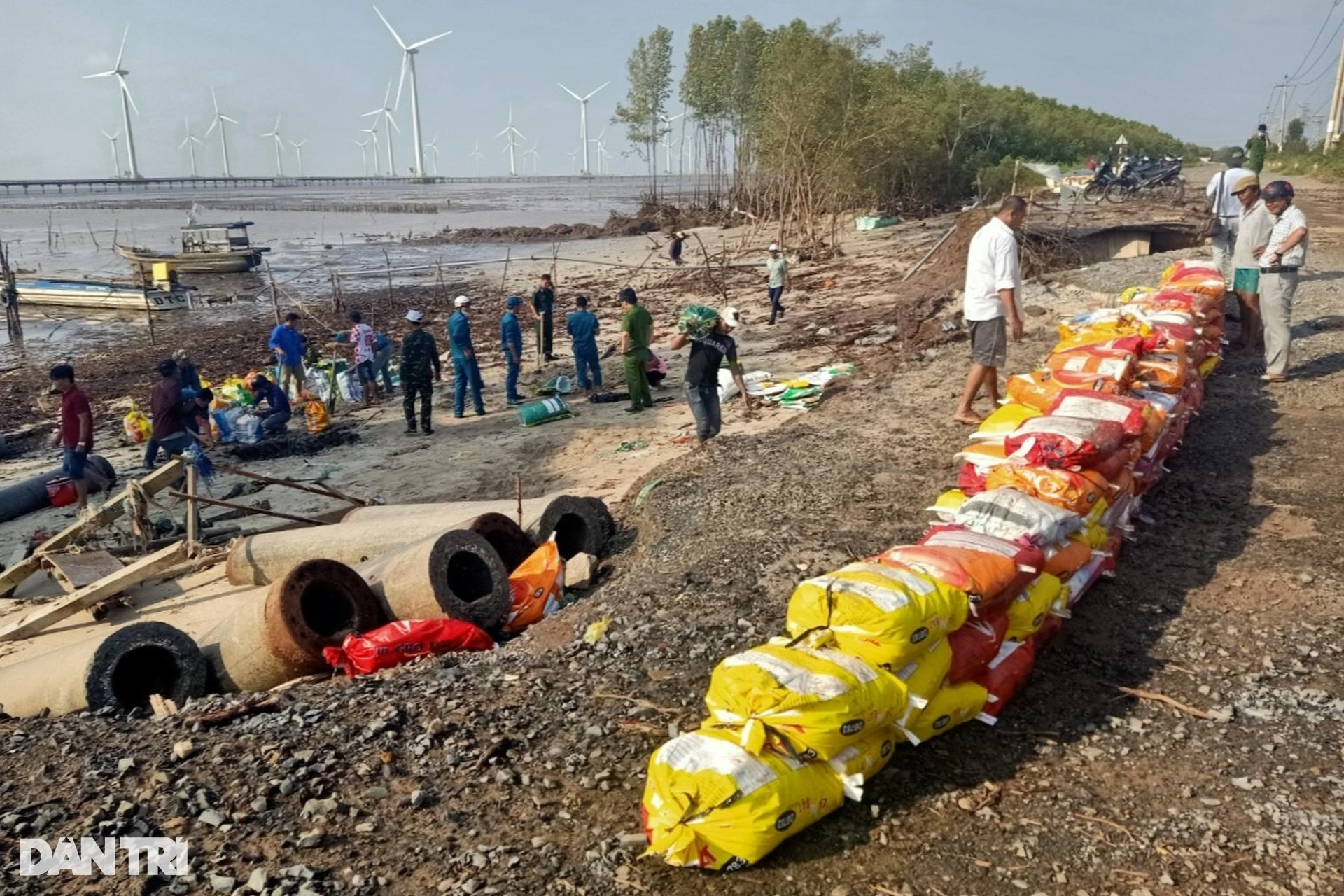 Sạt lở đê biển Đông, đe dọa nhiều nhà dân ở miền Tây - 4 Sạt lở đê biển Đông, đe dọa nhiều nhà dân ở miền Tây - 4