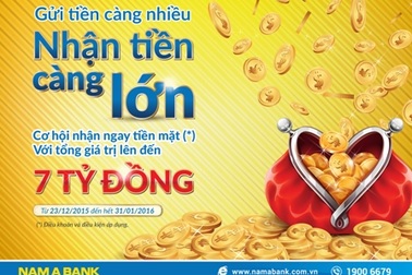 Gửi tiền càng nhiều, nhận tiền càng lớn