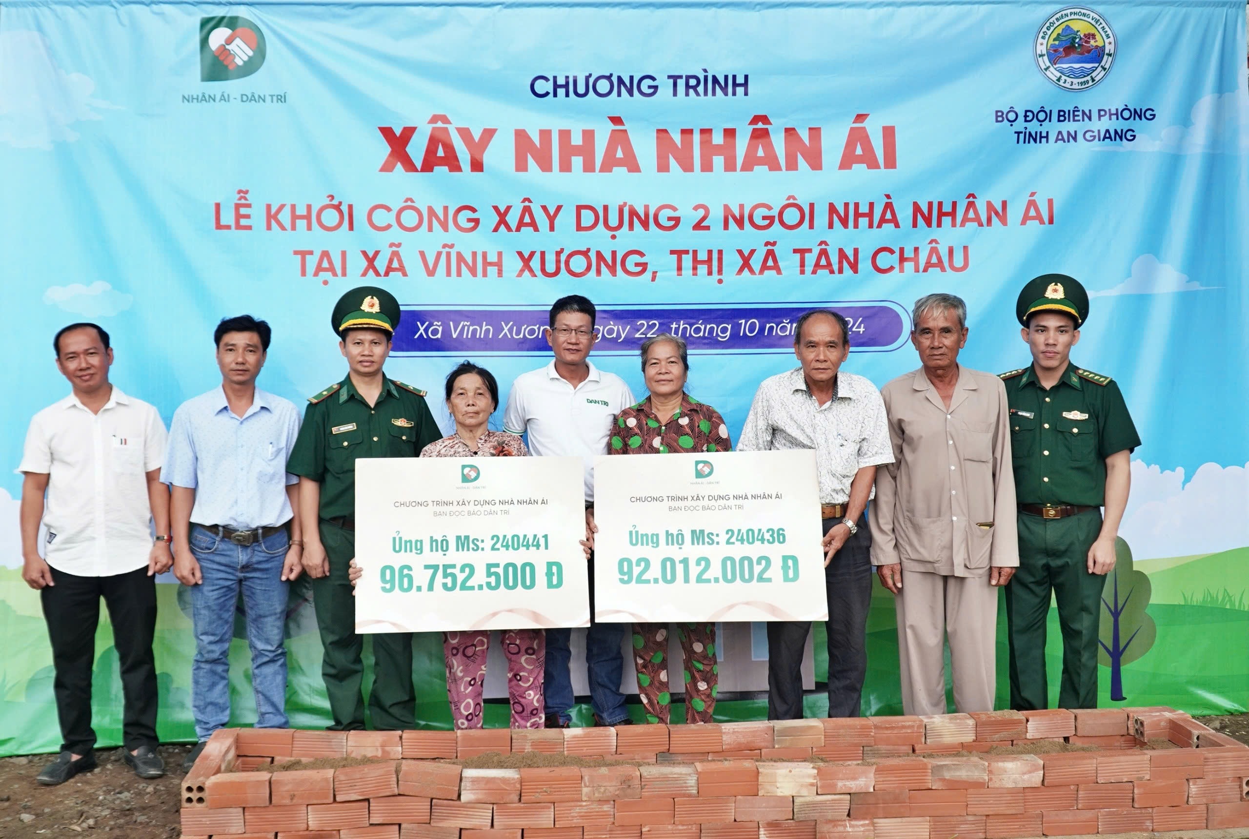 Báo Dân trí khởi công 5 ngôi nhà Nhân ái tại An Giang, Đồng Tháp