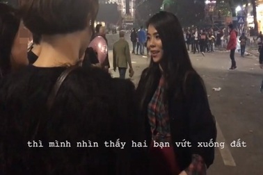 Nữ blogger xinh đẹp làm clip truyền thông điệp không xả rác bừa bãi