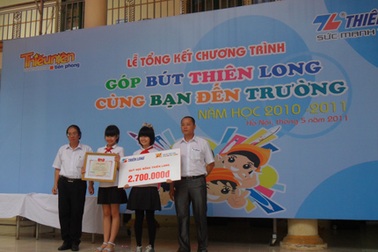 160 triệu đồng học bổng từ chương trình góp bút Thiên Long
