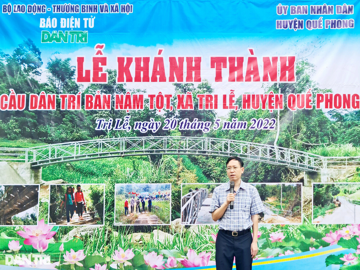 Khánh thành cầu Dân trí ở thung lũng khó khăn bậc nhất biên giới Việt - Lào - 1 Khánh thành cầu Dân trí ở thung lũng khó khăn bậc nhất biên giới Việt - Lào - 1