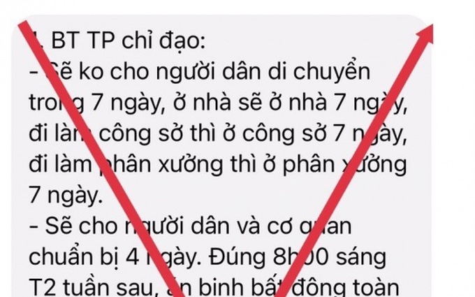 Khuyến cáo người dân không lan truyền thông tin giả mạo