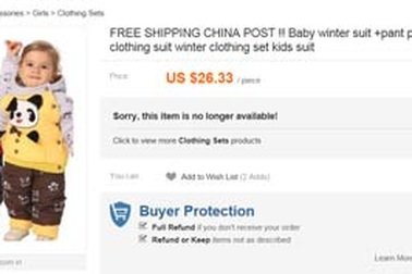 Quần áo trẻ em Trung Quốc chứa nhiều chất gây độc 