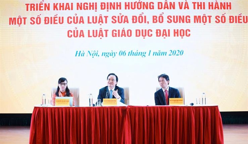 15/8 các trường đại học phải xong việc thành lập Hội đồng trường mới - 1 15/8 các trường đại học phải xong việc thành lập Hội đồng trường mới - 1