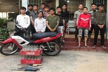 Ngăn chặn 2 nhóm thanh niên chuẩn bị hỗn chiến vì tiếng nẹt pô