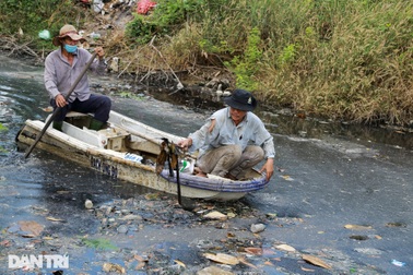 Ông lão "điên" hơn 3 năm đi vớt rác giữa dòng kênh đen