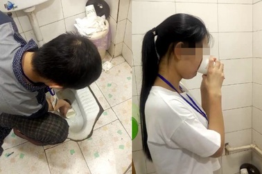 Công ty phạt nhân viên uống nước trong... bồn cầu