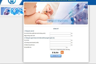 Hướng dẫn đăng kí điện tử tiêm vắc xin Pentaxim dịch vụ