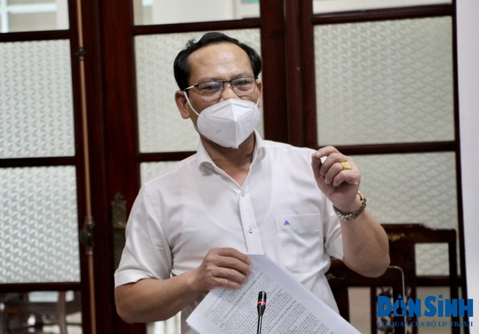 Ông Phạm Anh Thắng, Trưởng Đại diện Văn phòng Bộ kiến nghị: Long An cần đẩy nhanh hơn nữa việc hỗ trợ lao động ngưng việc, nghỉ việc không hưởng lương.