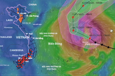Bão Phượng Hoàng dự báo cấp 13 khi vào Biển Đông