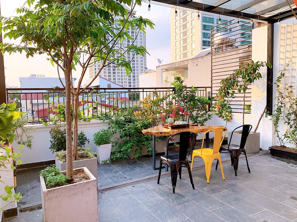 Người chồng biến sân thượng thành góc trốn dịch bình yên tặng vợ con - 14 Người chồng biến sân thượng thành góc trốn dịch bình yên tặng vợ con - 14