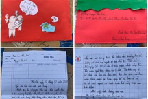 Cảm động bức thư của học sinh lớp 5 ở Hà Nội gửi các bạn vùng lũ