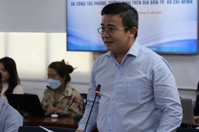 Ông Biện Ngọc Toàn, Trưởng phòng Tài chính và Kế hoạch UBND huyện Bình Chánh (Ảnh: Thành Nhân).