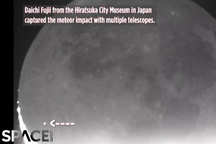 Khoảnh khắc thiên thạch va vào Mặt Trăng