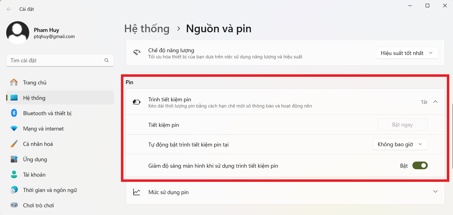 Hướng dẫn kích hoạt tính năng tiết kiệm pin, kéo dài thời gian dùng laptop - 2