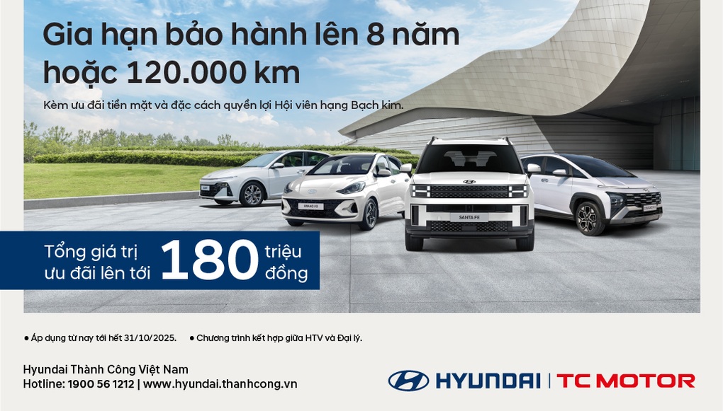 Hyundai nâng bảo hành tới 8 năm, ưu đãi lên đến 200 triệu đồng trong tháng 10 - 4 Hyundai nâng bảo hành tới 8 năm, ưu đãi lên đến 200 triệu đồng trong tháng 10 - 4
