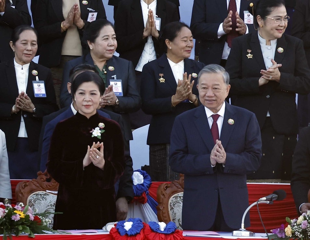 Tổng Bí thư Tô Lâm và Phu nhân dự Lễ kỷ niệm 50 năm Quốc khánh Lào - 2